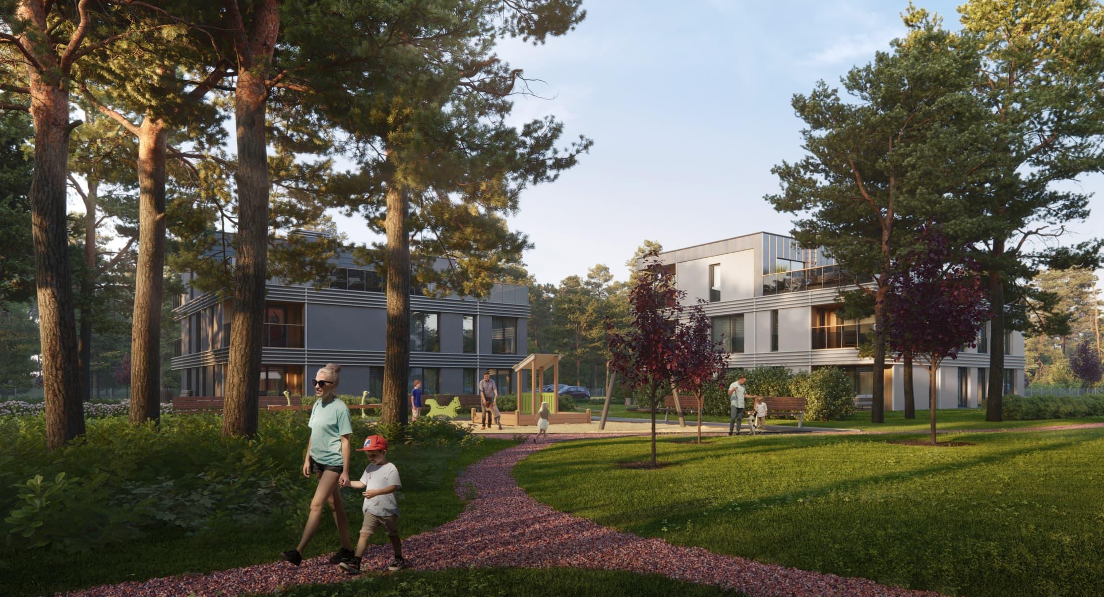 Nõmme Villas residential area – private and comfortable urban villas on the edge of a pine forest